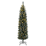 HKH Árvore de Natal Artificial Fina com 300 Luzes LED