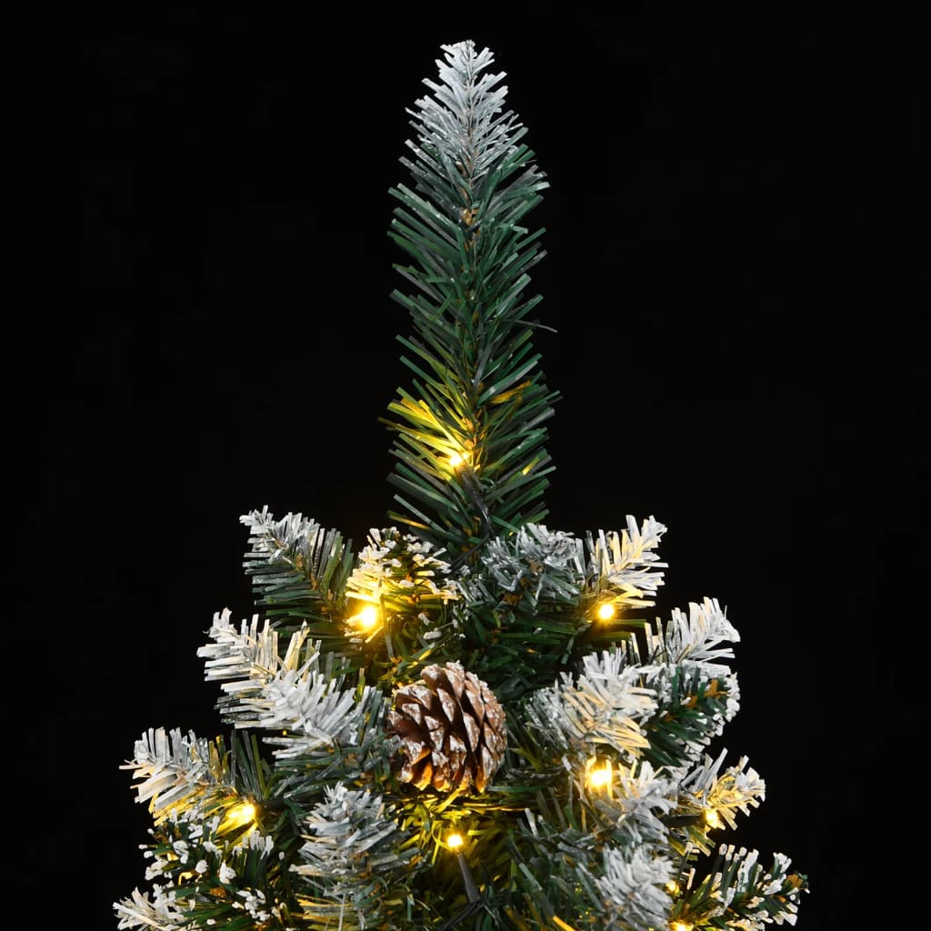 HKH Árvore de Natal Artificial Fina com 300 Luzes LED