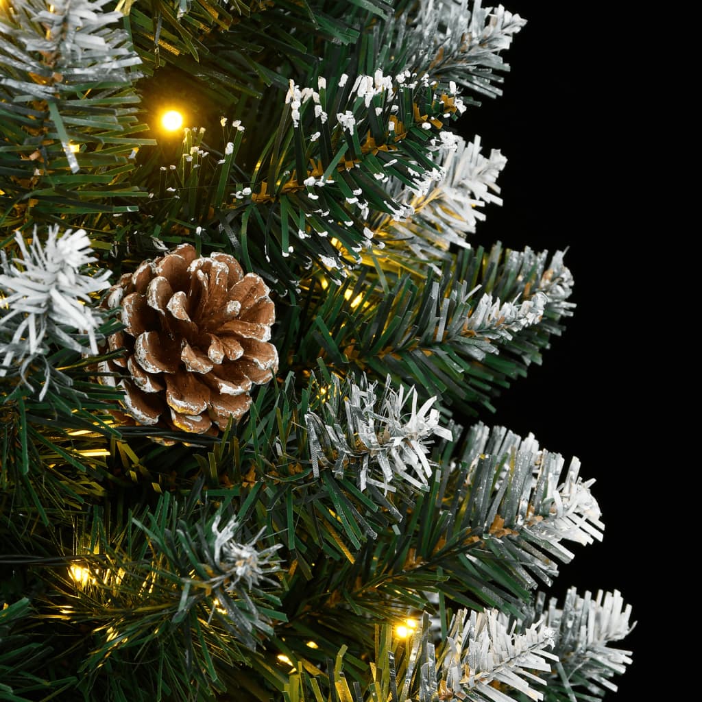 HKH Árvore de Natal Artificial Fina com 300 Luzes LED