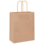 Bolsas de Papel HKH 50 Unidades con Asas - Marrón - 18x8x22 cm