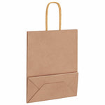 Bolsas de Papel HKH 50 Unidades con Asas - Marrón - 18x8x22 cm