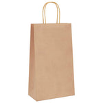 Bolsas de Papel HKH 50 Unidades con Asas - Marrón - 21x11x36 cm