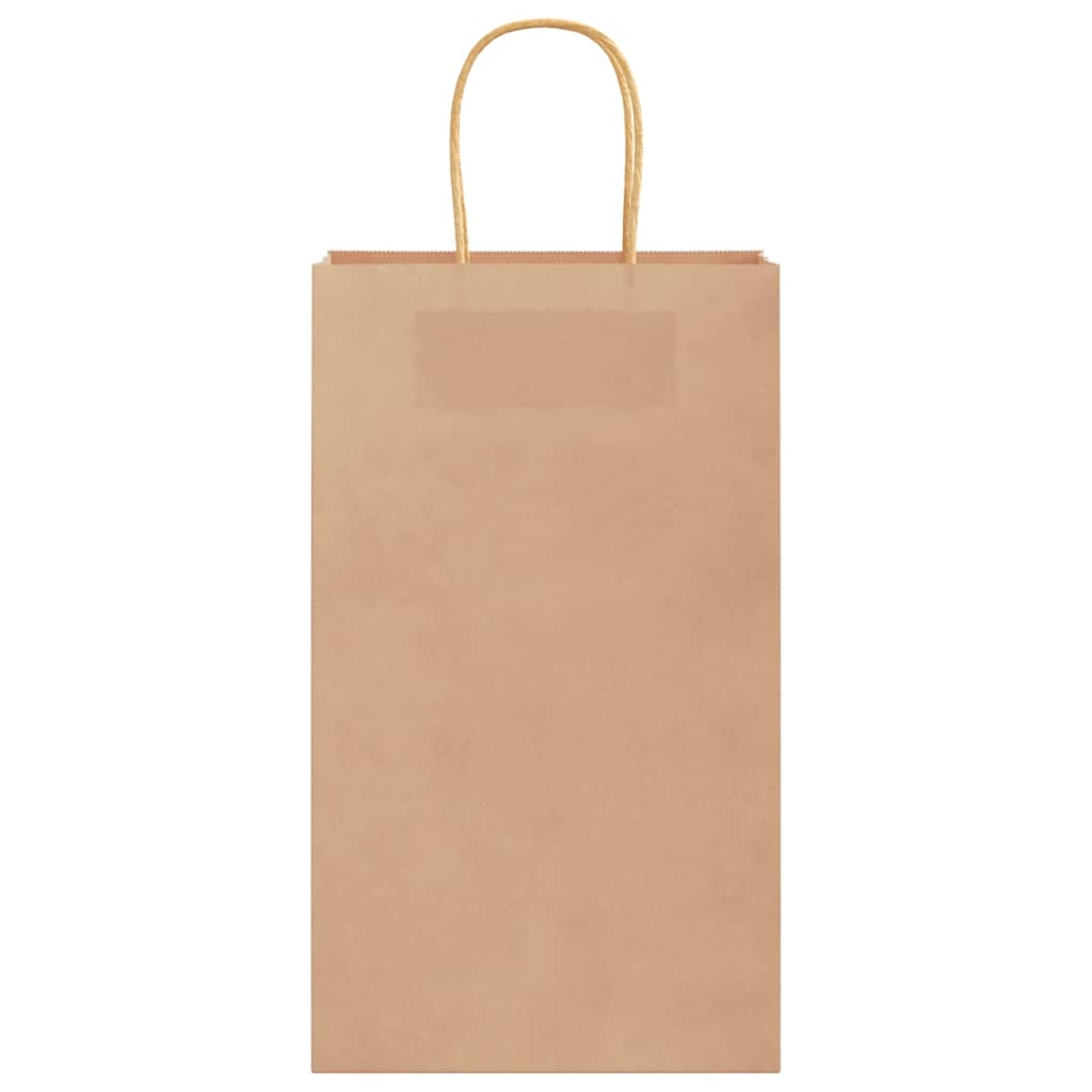 Bolsas de Papel HKH 50 Unidades con Asas - Marrón - 21x11x36 cm
