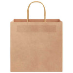 HKH Bolsas de Papel 50 Unidades con Asas - Marrón - 26x17x25 cm