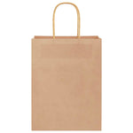 HKH Sacos de Papel 250 Unidades com Alças - Castanho - 21x11x28 cm