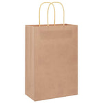 HKH Sacos de Papel 250 Unidades com Alças - Castanho - 21x11x31 cm