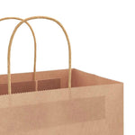 HKH Sacos de Papel 250 Unidades com Alças - Castanho - 21x11x31 cm