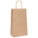 HKH Sacos de Papel 250 Unidades com Alças - Castanho - 21x11x36 cm