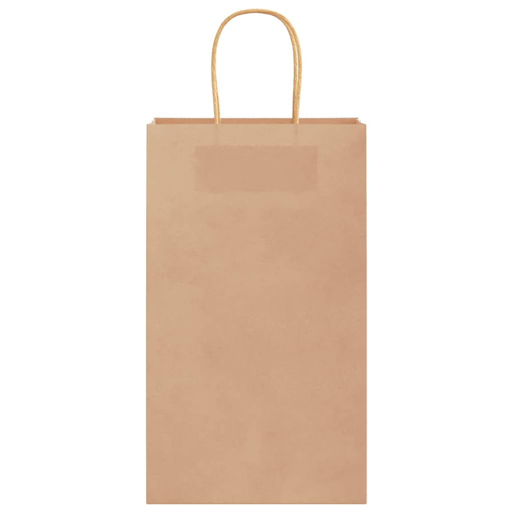 HKH Sacos de Papel 250 Unidades com Alças - Castanho - 21x11x36 cm