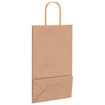 HKH Sacos de Papel 250 Unidades com Alças - Castanho - 21x11x36 cm