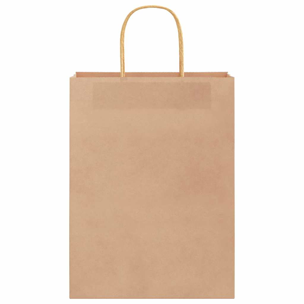 HKH Sacos de Papel 250 Unidades com Alças - Castanho - 26x12x35 cm