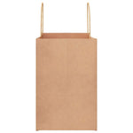 HKH Sacos de Papel 250 Unidades com Alças - Castanho - 26x17x25 cm