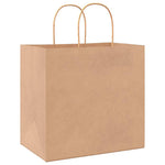 HKH Sacos de Papel 250 Unidades com Alças - Castanho - 26x17x25 cm