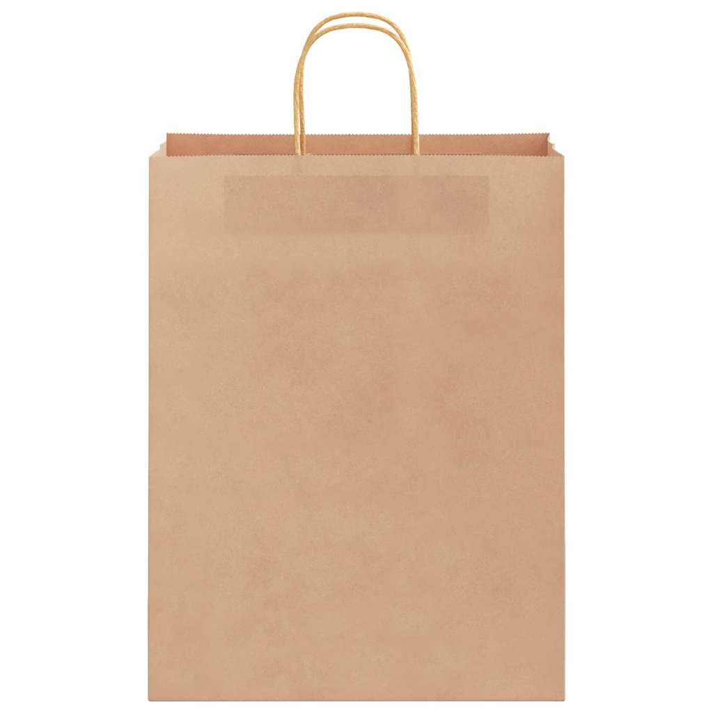 HKH Sacos de Papel 250 Unidades com Alças - Castanho - 32x12x42 cm