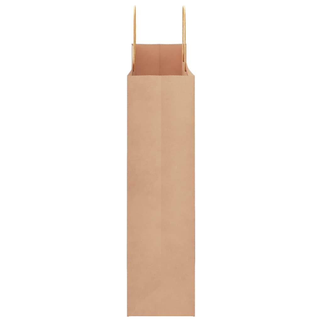 HKH Sacos de Papel 250 Unidades com Alças - Castanho - 32x12x42 cm