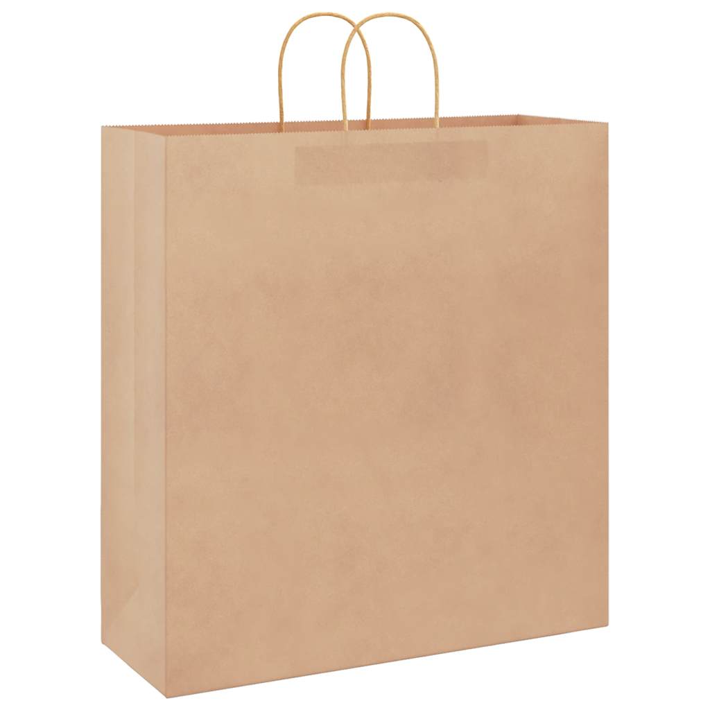 HKH Sacos de Papel 250 Unidades com Alças - Castanho - 45x17x48 cm