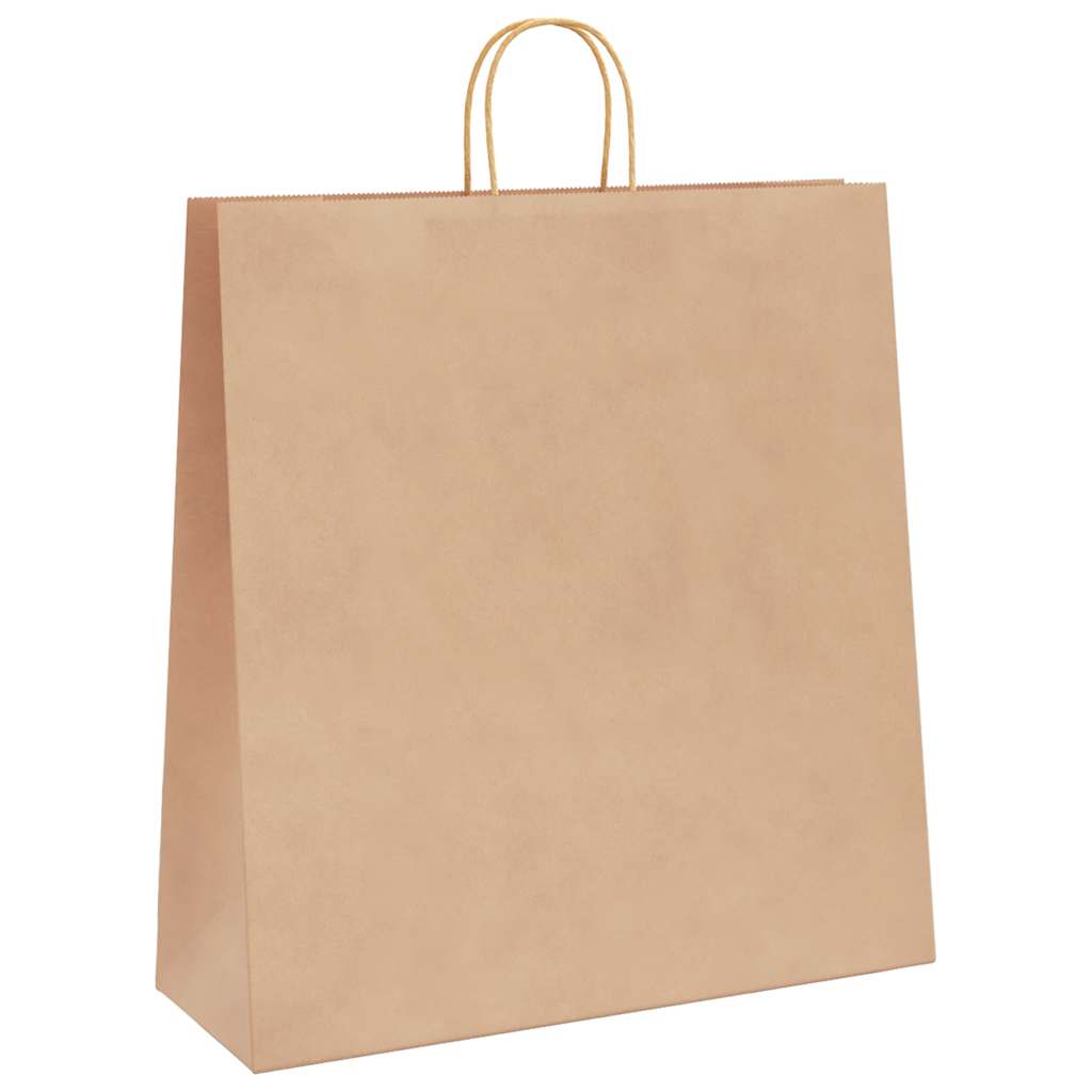 HKH Sacos de Papel 250 Unidades com Alças - Castanho - 45x17x48 cm