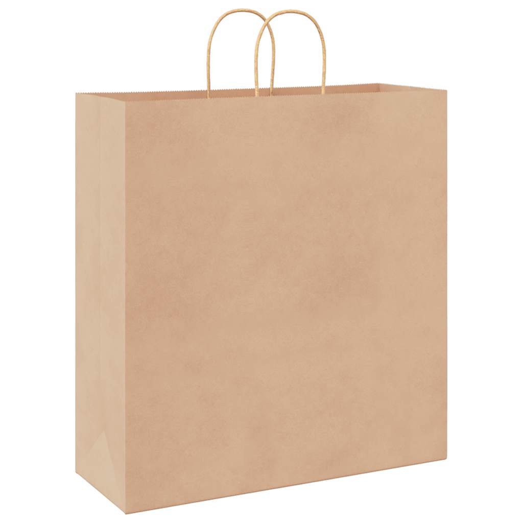 HKH Sacos de Papel 250 Unidades com Alças - Castanho - 45x17x48 cm