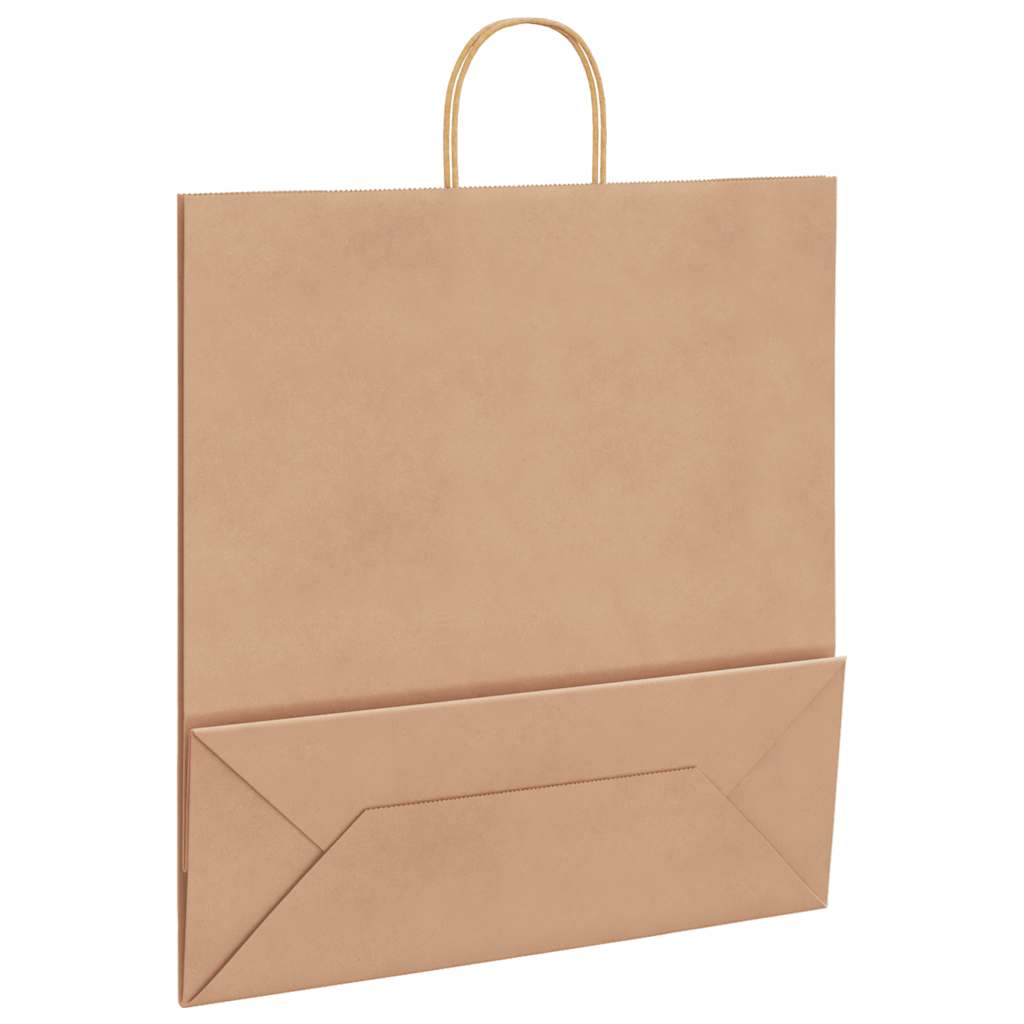 HKH Sacos de Papel 250 Unidades com Alças - Castanho - 45x17x48 cm