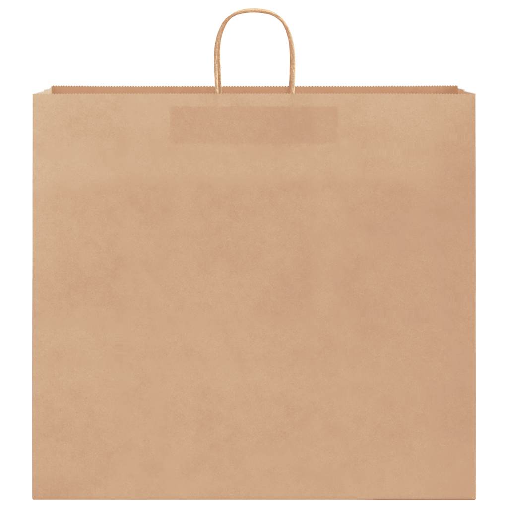 HKH Sacos de Papel 250 Unidades com Alças - Castanho - 54x15x49 cm