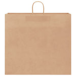 HKH Sacos de Papel 250 Unidades com Alças - Castanho - 54x15x49 cm