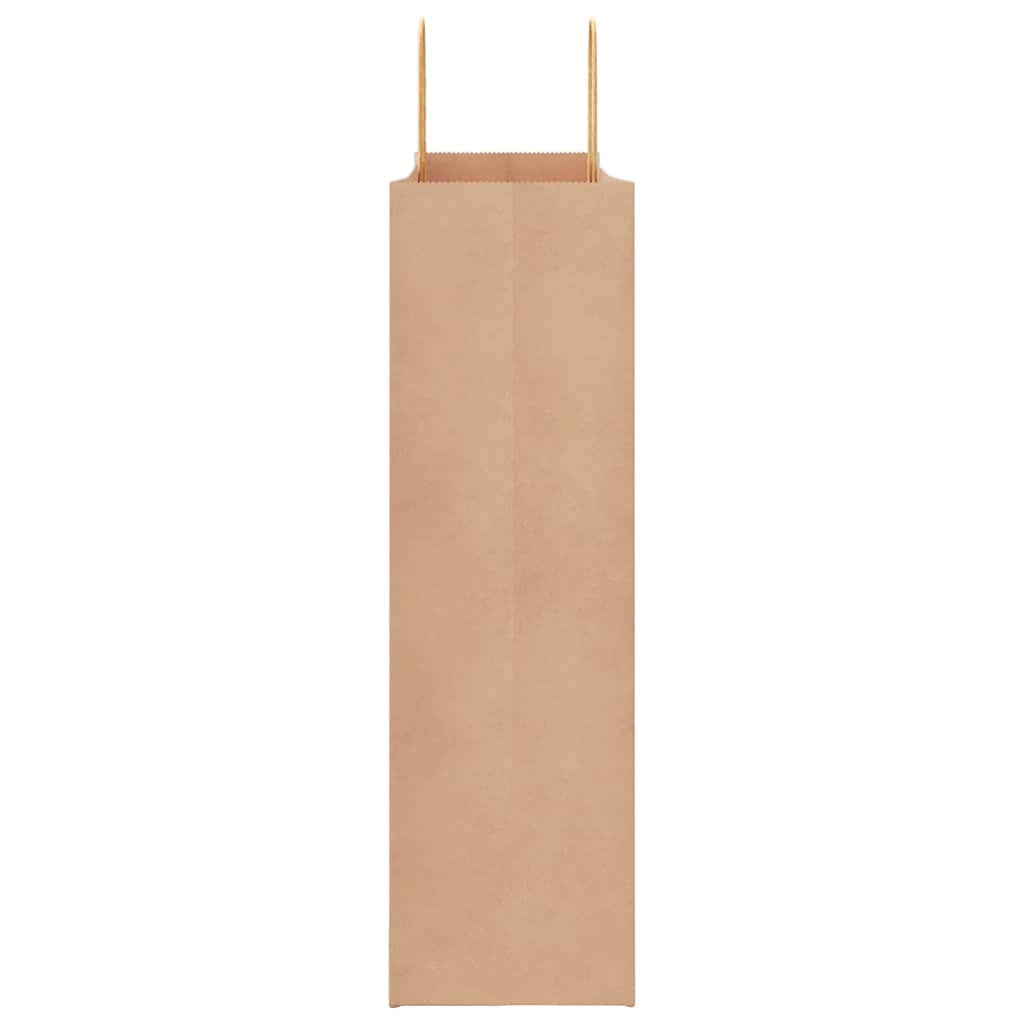 HKH Sacos de Papel 250 Unidades com Alças - Castanho - 54x15x49 cm