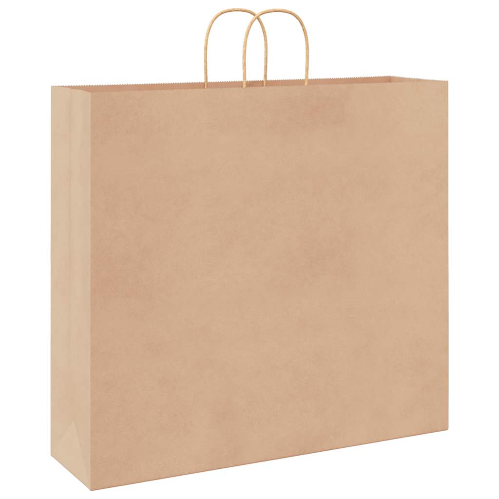 HKH Sacos de Papel 250 Unidades com Alças - Castanho - 54x15x49 cm