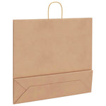 HKH Sacos de Papel 250 Unidades com Alças - Castanho - 54x15x49 cm