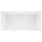 HKH Bolsas de Papel 50 Unidades con Asas - Blanco - 21x11x28 cm