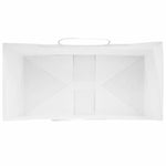 HKH Bolsas de Papel 50 Unidades con Asas - Blanco - 21x11x31 cm