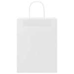 HKH Sacos de Papel 50 Unidades com Alças - Branco - 26x12x35 cm