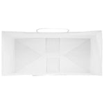 HKH Sacos de Papel 50 Unidades com Alças - Branco - 26x12x35 cm