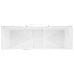 HKH Bolsas de Papel 50 Unidades con Asas - Blanco - 32x12x42 cm