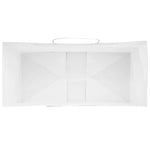 HKH Sacos de Papel 250 Unidades com Alças - Branco - 18x8x22 cm