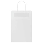 HKH Sacos de Papel 250 Unidades com Alças - Branco - 21x11x31 cm