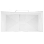 HKH Sacos de Papel 250 Unidades com Alças - Branco - 21x11x31 cm