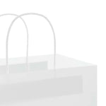 HKH Sacos de Papel 250 Unidades com Alças - Branco - 21x11x31 cm