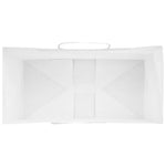 HKH Sacos de Papel 250 Unidades com Alças - Branco - 21x11x36 cm