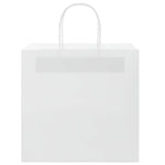 HKH Sacos de Papel 250 Unidades com Alças - Branco - 26x17x25 cm