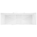 HKH Bolsas de Papel 250 Unidades con Asas - Blanco - 32x12x42 cm
