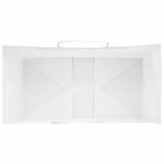 HKH Sacos de Papel 250 Unidades com Alças - Branco - 32x17x44 cm