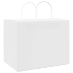 HKH Sacos de Papel 250 Unidades com Alças - Branco - 32x22x24 cm