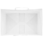 HKH Sacos de Papel 250 Unidades com Alças - Branco - 32x22x24 cm