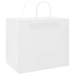 HKH Sacos de Papel 250 Unidades com Alças - Branco - 32x22x28 cm