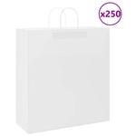 HKH Sacos de Papel 250 Unidades com Alças - Branco - 45x17x48 cm