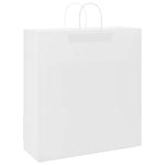 HKH Sacos de Papel 250 Unidades com Alças - Branco - 45x17x48 cm