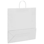 HKH Sacos de Papel 250 Unidades com Alças - Branco - 45x17x48 cm