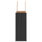 Bolsas de Papel HKH 250 Unidades con Asas - Negro - 18x8x22 cm