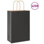 HKH Bolsas de Papel 250 Unidades con Asas - Blanco - 21x11x31 cm