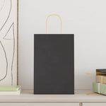 HKH Bolsas de Papel 250 Unidades con Asas - Blanco - 21x11x31 cm